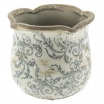 Vas decorativ pentru flori "Farmhouse" Ø 15x14 cm, Clayre & Eef