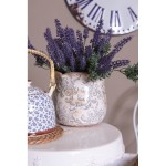 Vas decorativ pentru flori "Farmhouse" Ø 15x14 cm, Clayre & Eef