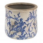 Vas decorativ pentru flori "Royal Blue" Ø 12x11 cm, Clayre & Eef