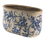 Vas decorativ pentru flori "Royal Blue" 22x12x13 cm, Clayre & Eef