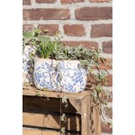Vas decorativ pentru flori "Royal Blue" 17x9x10 cm, Clayre & Eef