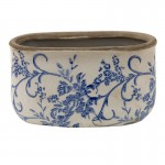 Vas decorativ pentru flori "Royal Blue" 17x9x10 cm, Clayre & Eef