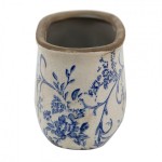 Vas decorativ pentru flori "Royal Blue" 17x9x10 cm, Clayre & Eef