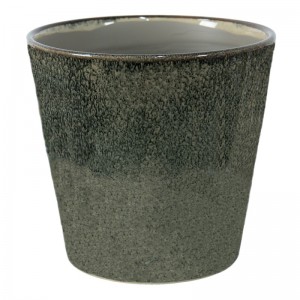Vas decorativ pentru flori "Rustic Green" Ø 19x18 cm, Clayre & Eef Vas decorativ pentru flori "Rustic Green" Ø 19x18 cm, Clayre & Eef