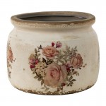 Vas decorativ pentru flori "Vintage Bloom" Ø 14x12 cm, Clayre & Eef