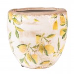 Vas decorativ pentru flori "Lemon" Ø 18x17 cm, Clayre & Eef