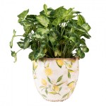 Vas decorativ pentru flori "Lemon" Ø 12x11 cm, Clayre & Eef