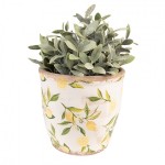 Vas decorativ pentru flori "Lemon" Ø 17x16 cm, Clayre & Eef