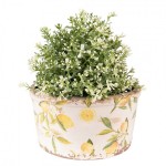 Vas decorativ pentru flori "Lemon" Ø 16x9 cm, Clayre & Eef