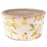 Vas decorativ pentru flori "Lemon" Ø 16x9 cm, Clayre & Eef