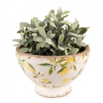 Vas decorativ pentru flori "Lemon" Ø 21x14 cm, Clayre & Eef