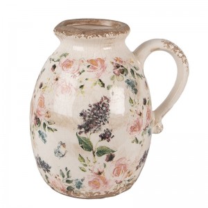 Carafa "Vintage Flowers" 17x13x18 cm, Clayre & Eef Carafa "Vintage Flowers" 17x13x18 cm, Clayre & Eef