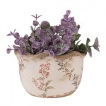 Vas decorativ "Vintage Flowers" Ø 14x9 cm, Clayre & Eef