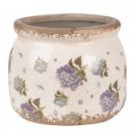 Vas decorativ pentru flori "Purple Flower" Ø 12x10 cm, Clayre & Eef