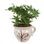 Vas decorativ "Branches & Birds" 20x17x15 cm, Clayre & Eef