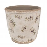 Vas decorativ pentru flori "Olives" Ø 14x13 cm, Clayre & Eef