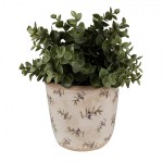 Vas decorativ pentru flori "Olives" Ø 13x12 cm, Clayre & Eef