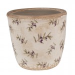 Vas decorativ pentru flori "Olives" Ø 13x12 cm, Clayre & Eef