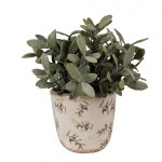 Vas decorativ pentru flori "Olives" Ø 11x10 cm, Clayre & Eef