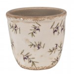Vas decorativ pentru flori "Olives" Ø 11x10 cm, Clayre & Eef