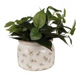 Vas decorativ pentru flori "Olives" Ø 20x15 cm, Clayre & Eef