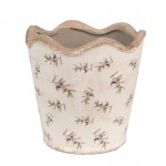 Vas decorativ pentru flori "Olives" Ø 19x18 cm, Clayre & Eef