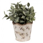 Vas decorativ pentru flori "Olives" Ø 13x12 cm, Clayre & Eef