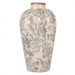 Vaza decorativa "Floral Beige" Ø 21x35 cm, Clayre&Eef