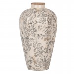 Vaza decorativa "Floral Beige" Ø 21x35 cm, Clayre&Eef
