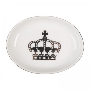 Savoniera "Crown" 14x11x3 cm, Clayre & Eef 
