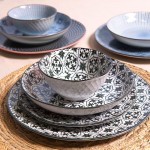 Farfurie "Black Motifs" Ø 26 cm, Clayre & Eef