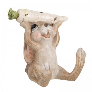 Decoratiune Paste "Bunny Gardner" 6x5x7 cm, Clayre&Eef