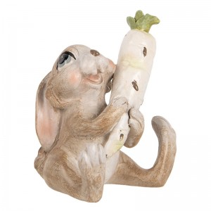 Decoratiune Paste "Bunny Gardner" 6x5x7 cm, Clayre&Eef