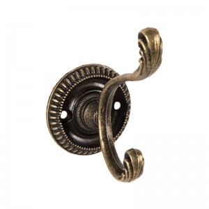 Cuier cu 2 agatatoare 4x6x7 cm, Clayre & Eef Cuier cu 2 agatatoare 4x6x7 cm, Clayre & Eef