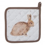 Servet termic "Bunnies in Love" 20x20 cm, Clayre & Eef