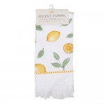 Prosop de bucatarie flausat "Lemons and Leaf" 40x66 cm, Clayre & Eef