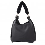 Geanta din blanita Juleeze Black 37x43 cm, Clayre & Eef