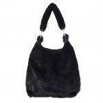 Geanta din blanita Juleeze Black 37x43 cm, Clayre & Eef