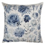 Fata de perna "Blue Flowers" 45x45 cm, Clayre & Eef