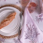 Traversa de masa bumbac 50x160cm "Lavender Garden", Clayre & Eef