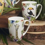 Cana ceramica Colectie Reignforest - Giraffe 275ml, Churchill Cana ceramica Colectie Reignforest - Giraffe 275ml, Churchill