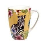 Cana ceramica Colectie Reignforest - Zebra 275ml, Churchill Cana ceramica Colectie Reignforest - Zebra 275ml, Churchill