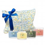 Set Cadou - 4 Lumanari Minis 37g colectia "Hello Italy!" Yankee Candle + Portfard "Amour"