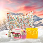 Set cadou Editie Limitata 4 produse rasfat si ingrijire corp "La Vie est belle", Pink, Bomb Cosmetics