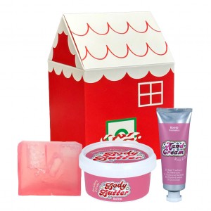 Set cadou Editie Limitata 3 produse rasfat si ingrijire corp "Home for Christmas", Pink, Bomb Cosmetics Set cadou Editie Limitata 3 produse rasfat si ingrijire corp "Home for Christmas", Pink, Bomb Cosmetics