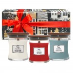 Set cadou Editie Limitata Christmas Nights - 3 lumanari parfumate Borcan Mic WoodWick Set cadou Editie Limitata Christmas Nights - 3 lumanari parfumate Borcan Mic WoodWick