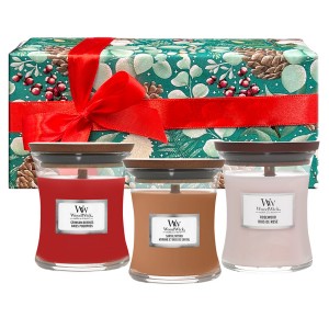 Set cadou Editie Limitata Christmas Magic - 3 lumanari parfumate Borcan Mic WoodWick