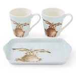 PIMPERNEL Set 2 cani din portelan cu tava, Wrendale Designs Hare