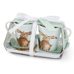 PIMPERNEL Set 2 cani din portelan cu tava, Wrendale Designs Hare