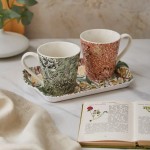 PIMPERNEL Set 2 cani din portelan cu tava, Morris & Co